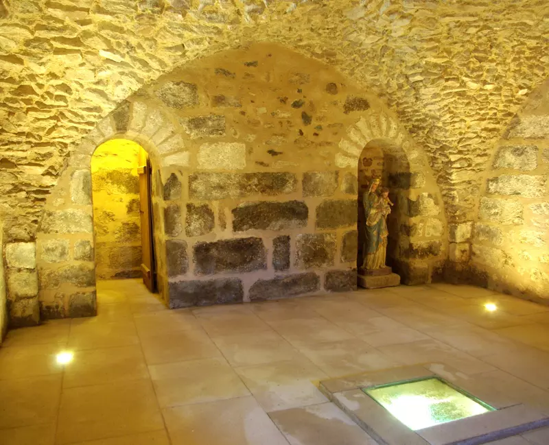 Crypte vue intérieur Ouest-Nord (entrée)